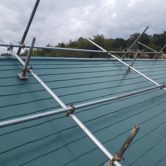 住宅屋根　塗り替え塗装工事の画像