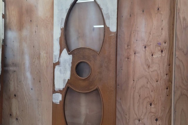 福山市　マンションエントランス建具　修繕の画像03